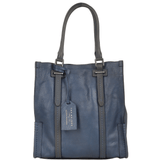The Bridge Unisex Small Travel Shopper Bag Blue - 00650041P 2K