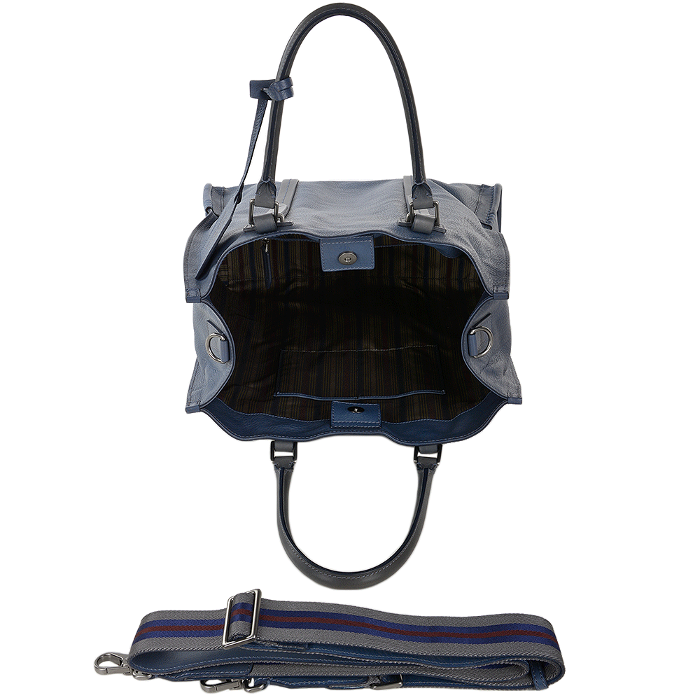 Unisex Shopper Work Bag Blue : 00650141P 2K