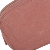 Full Grain Italian Leather Mini Clutch Bag Dusty Rose/gold - 91426 79 5F NH