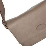 The Bridge Full Grain Italian Messenger Bag Dove Grey - 54063 79 11 NH