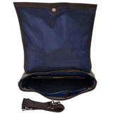 The Bridge Italian Large Messenger Bag Beige/drk Brn/gunmetal - 052035 3D 3L NH