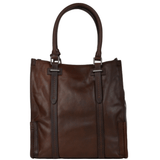 The Bridge Italian Bag Unisex Shopper Work Bag Dark Brn/ruthenium  - 065004 1P 1B NH