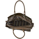The Bridge Italian Unisex Medium Travel Shopper Bag Olive Green/ruthenium- 065074 1P 1C NH