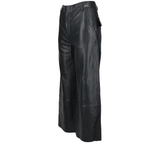 Womens Leather Jeans  Black/ Nappa: PADDLE PUSHERS