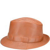 All Leather Gentleman's Hat Tan: GENTLEMEN HAT