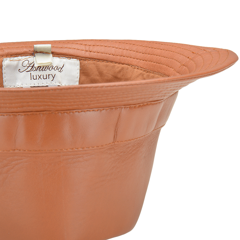All Leather Gentleman's Hat Tan: GENTLEMEN HAT