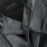 Vegetable Tanned Ribbed Leather Jacket Black: 1716