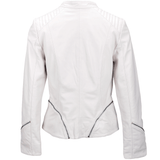Veg Tanned Biker Jacket White: Z-2010