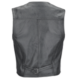 Leather Waistcoat Gray: MEN VEST