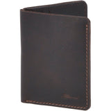 Leather Oily Hunter 6 Card Wallet Brown : 1886