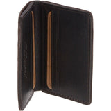 Leather Oily Hunter 6 Card Wallet Brown : 1886
