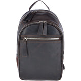 Unisex Leather Oily Hunter Backpack Brown : 1663