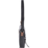 Leather Vintage Flight Shoulder Bag Black/mud : F-84