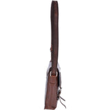 Leather Vintage Flight Shoulder Bag Brandy : F-84