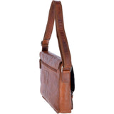 Leather Vintage Messenger Bag Tan : F-85