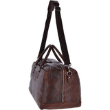Large Leather Vintage Holdall Brandy: F-87