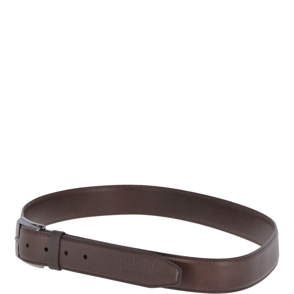 The Bridge Mens Italian Leather Belt Dark-brown: 034904 26 01 85