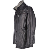 Mens 2-in1 Leather Jacket Black :  Gustavo