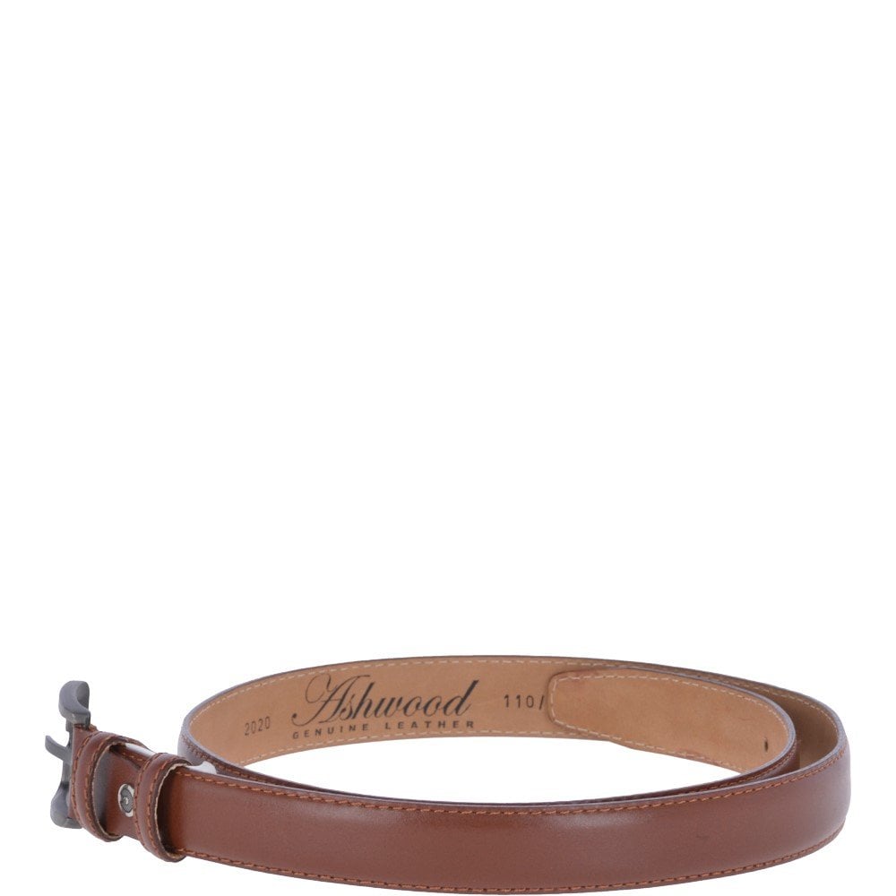 Mens Leather Chino Belt Tan: AB-32
