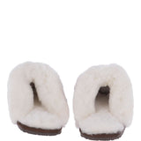 Classic Ladies Suede Sheepskin Slippers Brown