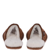 Classic Mens Suede Sheepskin Slippers Chestnut