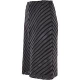 Women's Long 23.5 Inch Leather Skirt Black : Lycra Skirt