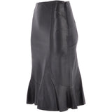Women's Leather Fish Tail Skirt  Black: FISH SKIRT