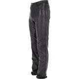 Mens 501 Leather Jeans Black: MENS 501 JEANS
