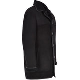 Mens Classic Sheepskin Coat Black: KE 884 BOX