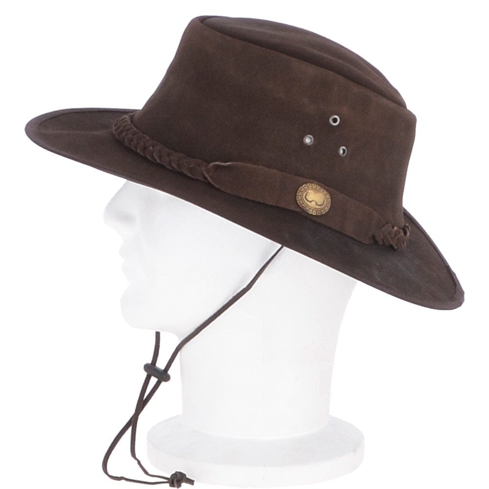 Men's Australian Hardwearing Bush Hat Brown: TAURINUS