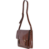 14 Inch Vegetable Tanned Leather Satchel Chestnut/ Vt : Josh