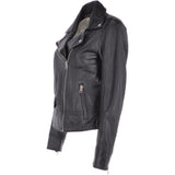 Short Biker Jacket Black: MAJESTIC