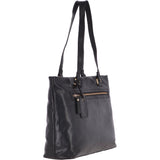 Large Vintage Leather Handbag Black – G29