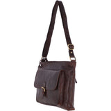 Vintage Medium Leather Shoulder Bag Brandy – G23