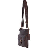 Vintage Small Leather Shoulder Bag Brandy – G20