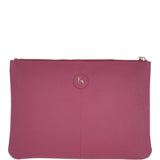 Large Padded Leather Pouch Bag Fuchsia – 62093