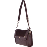 Natural Hair On Hide Medium Cross Body Bag Bordeaux – 61410