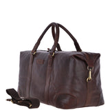 Large Leather Vintage Holdall Brandy : G-36