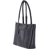 Vegetable Tanned Leather Bag Navy : V-23