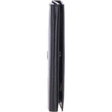 Vegetable Tanned Note, Coin & 8 Card Envelope Purse Black: V-63