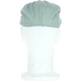 8 Panel Leather Flat Cap Pale Blue: CAP-03
