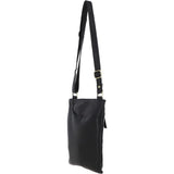 Ladies Michigan Pocket Crossbody Bag Black : M-68