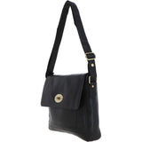 Michigan Leather Messenger Bag Black : M-57