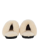 Women's Classic  Suede Sheepskin Slippers Black/Silver: FEN-LADIES SLIPPERS