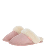 Women's Classic  Suede Sheepskin Slippers Pink: FEN-LADIES SLIPPERS