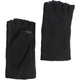 Extra Slim Sheepskin Leather Fingerless Glove Black/Brissa: LADIES FINGERLESS GLOVE