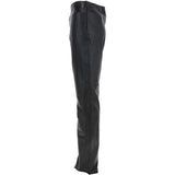 Women's Leather Hipster Trousers Black: DP 251