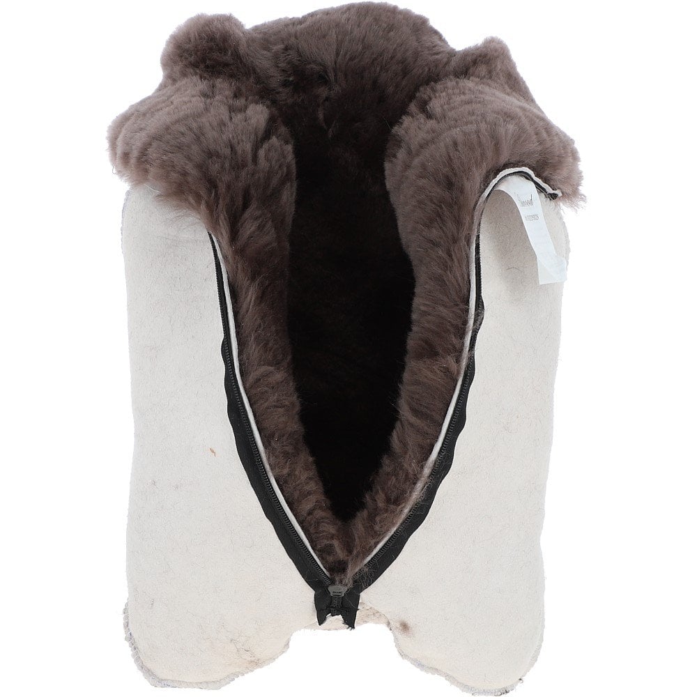 Natural Sheepskin Hot Water Bottle Cover Mink Brown: WOOL WATER