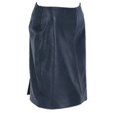 Stylish Leather Pencil Skirt Navy: skirt 18