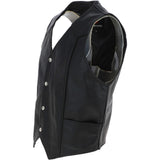 All Leather Waistcoat Black :  G-W/C 201